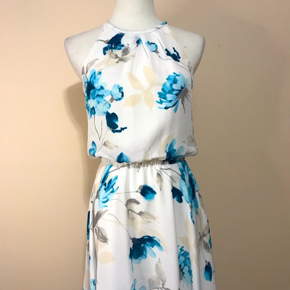 White House Black Market Women’s Floral Sleeveless Dress - Picture 2 of 7